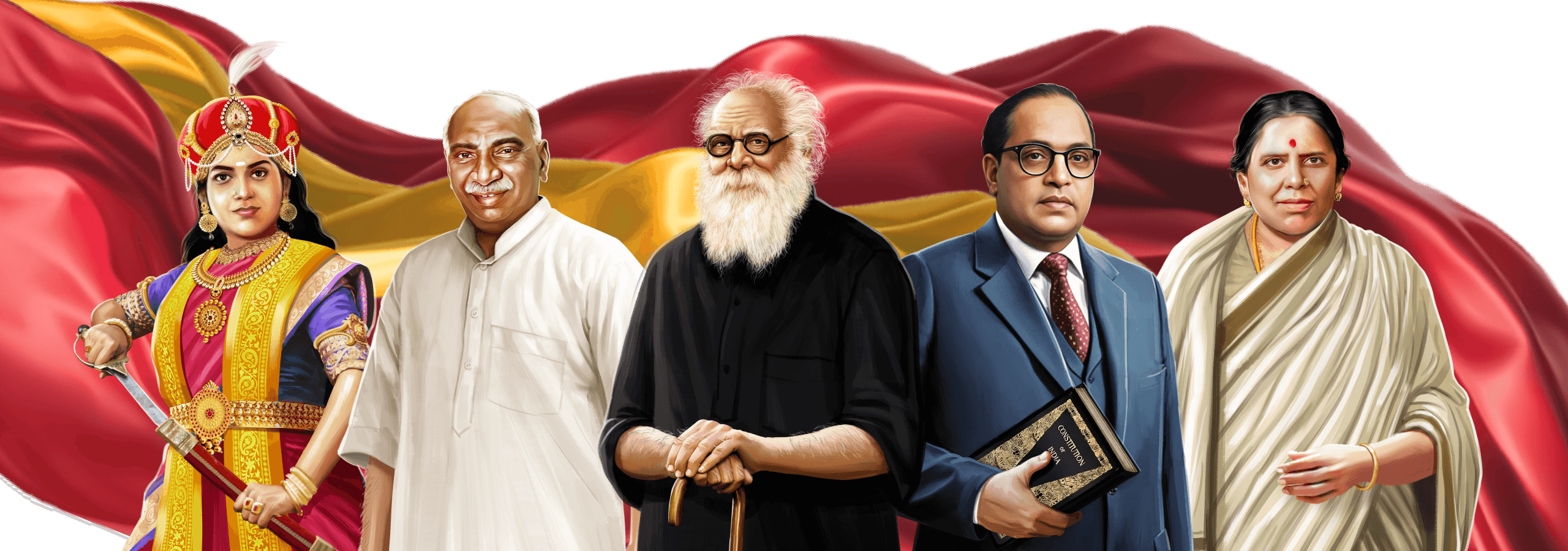 Flag and Leaders